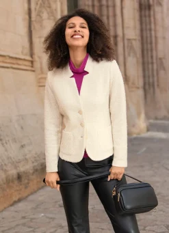 Blusenjacke mit Schulterpolster