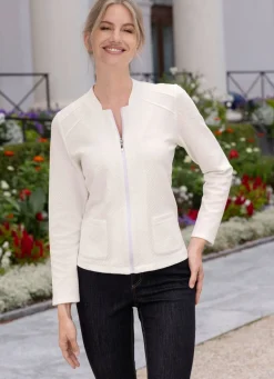 Blusenjacke mit Stehkragen