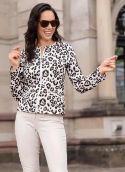 Blusenjacke mit Stehkragen