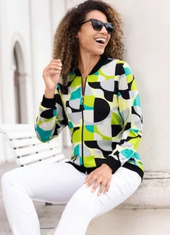 Blusenjacke mit tollem Druck