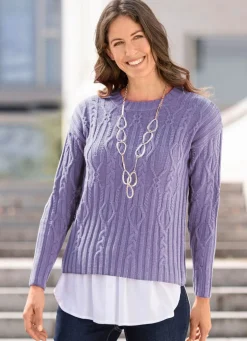 Blusensaum aus feinem Viskose-Jersey