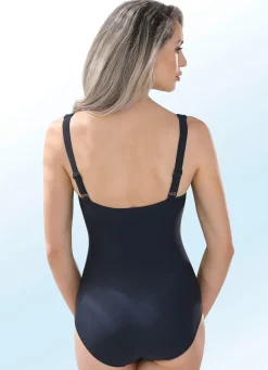 Bomain Badeanzug mit gerafftem Vorderteileinsatz und Halbkorsage
