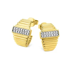 Brillant-Ohrstecker mit 28 Brillanten