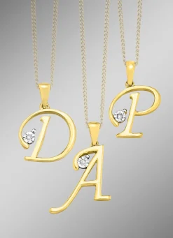 Buchstabenanhänger mit Brillant