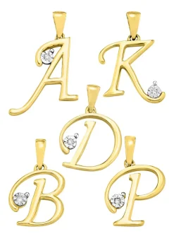 Buchstabenanhänger mit Brillant