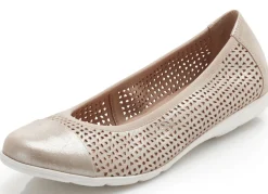 Caprice, sommerliche Damen-Ballerinas, Weite G, mit Gummizug