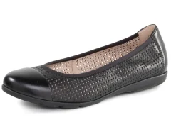 Caprice, sommerliche Damen-Ballerinas, Weite G, mit Gummizug