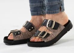 Caprice, trendige Damen-Pantoletten, Weite G, mit herausnehmbarem Fußbett