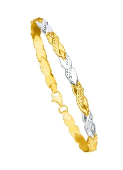 Charmantes Armband in Bicolor