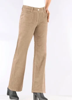 Cordhose mit weitem Beinverlauf