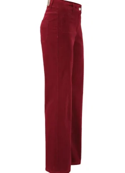 Cordhose mit weitem Beinverlauf