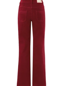 Cordhose mit weitem Beinverlauf