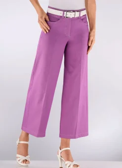 Culotte mit modisch weitem Bein