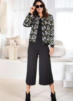 Culotte mit Plissee-Falten