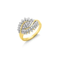 Damenring mit 45 Brillanten