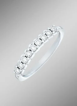 Damenring in Weißgold mit Brillanten