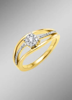 Damenring mit Diamanten und Brillanten