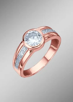 Damenring mit großem Zirkonia