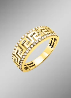 Damenring mit Meandermuster