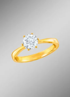 Damen-Solitärring mit Brillant