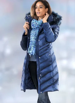 Daunenmantel mit 2-Wege-Reißverschluss