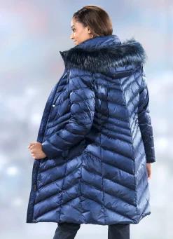 Daunenmantel mit 2-Wege-Reißverschluss