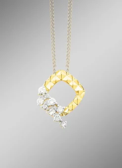 Diamantierter Anhänger mit 9 Brillanten