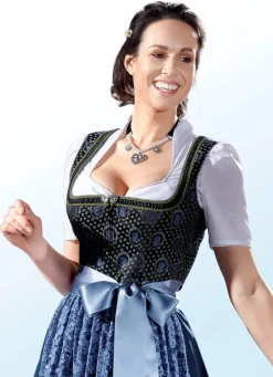 Dirndlbluse mit Bortenzier