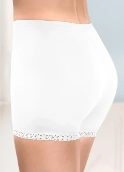 Dreierpack Pants mit Elastikspitze an den Beinabschlüssen