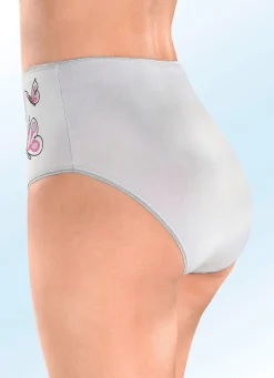 Dreierpack Slips mit Schmetterlingsmotiv