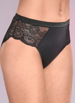 Dreierpack Slips mit zarter Elastikspitze