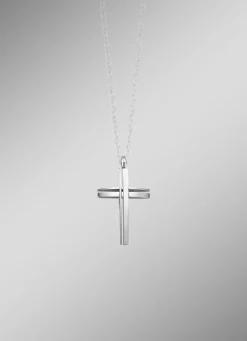 Durchbrochener Kreuz-Anhänger aus Edelstahl