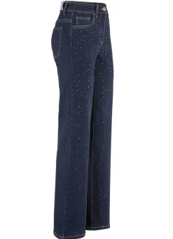 Edel-Jeans mit dekorativer Strasszier