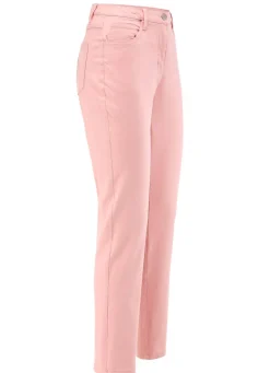 Edeljeans mit Stickerei in 7/8-Länge