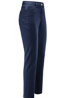 Edeljeans mit Stickerei in 7/8-Länge