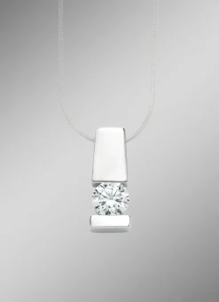 Edler Anhänger in Weißgold mit Brillant