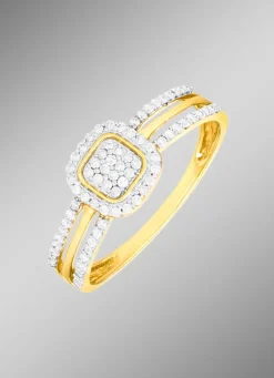 Edler Damenring mit 74 Diamanten