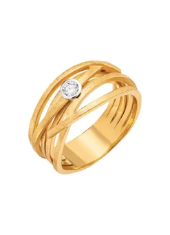 Edler Damenring mit Brillant