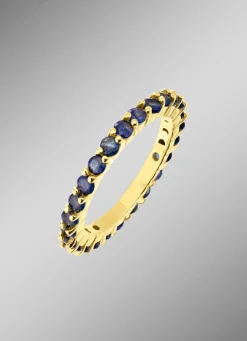 Edler Memoire-Ring mit Safir