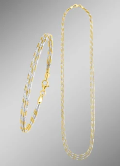 Edles Schmuck-Set in Bicolor, 2-teilig