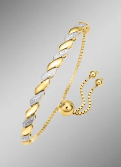 Edles und hochwertiges Armband in Bicolor mit Brillant