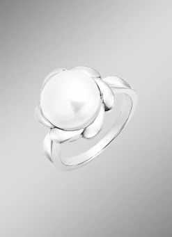 Ein blühender Blickfang – Damenring aus Silber mit Blumendesign