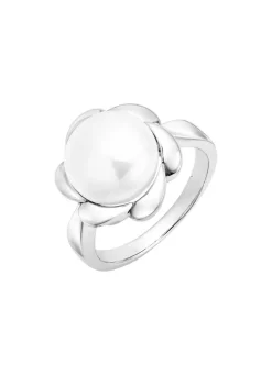 Ein blühender Blickfang – Damenring aus Silber mit Blumendesign