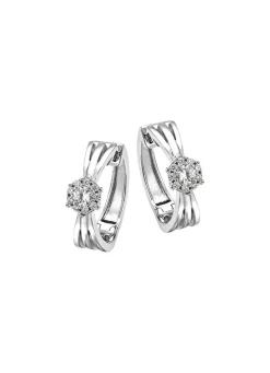 Elegante Creolen mit synth. Zirkonia