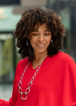 Elegante Halskette mit ovalen Gliedern