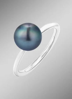 Eleganter Damenring mit Tahiti-Zuchtperle