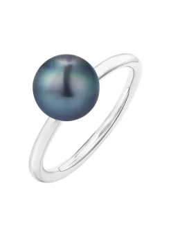 Eleganter Damenring mit Tahiti-Zuchtperle