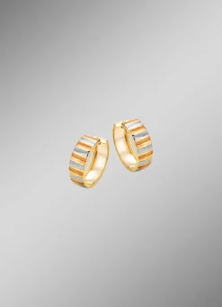 Eleganz in jeder Facette – Tricolor-Klappcreolen