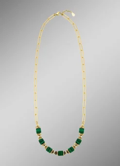 Eleganz trifft auf Moderne – Garnitur mit synth. Malachit