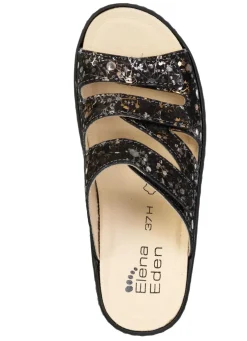 ELENA EDEN, bequeme Damen-Pantoletten, Weite H, mit herausnehmbarem Fußbett